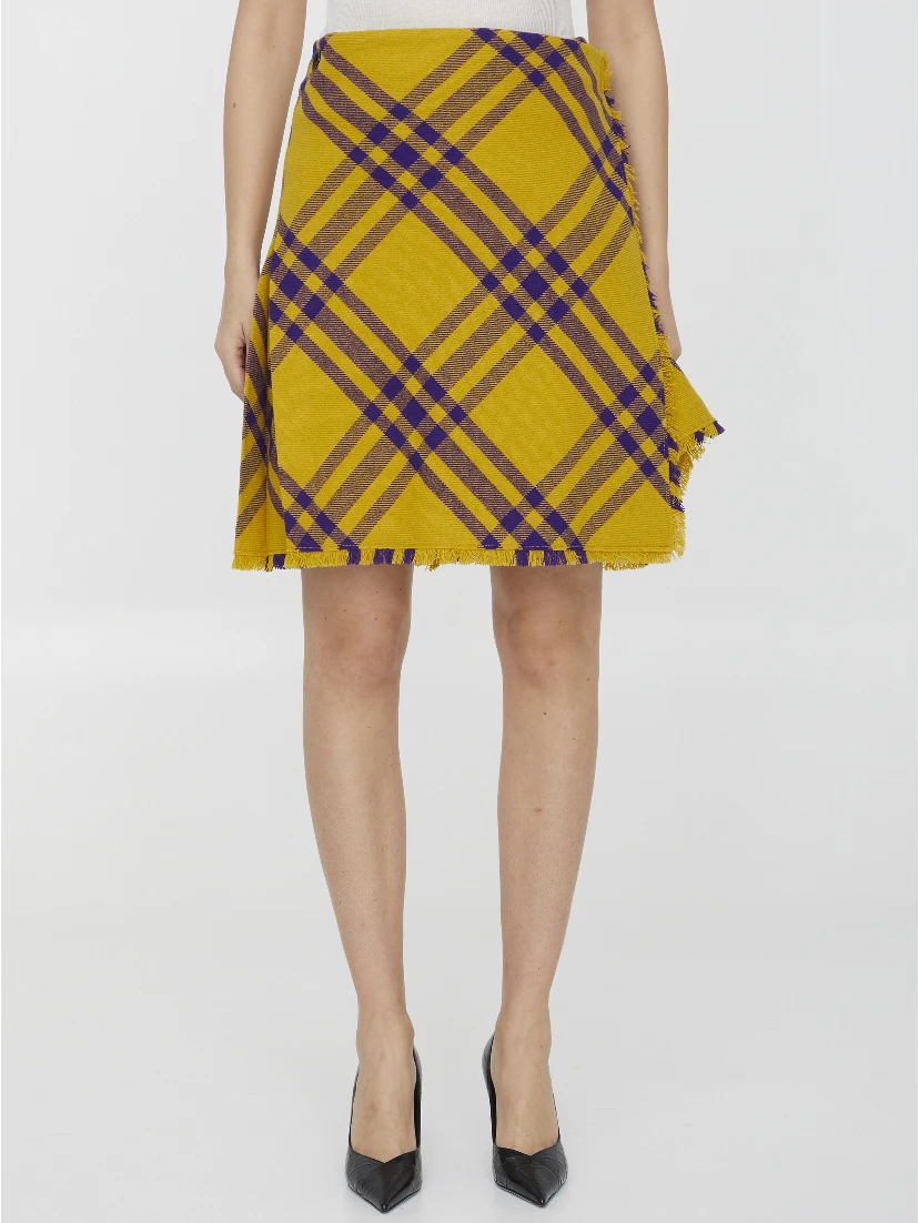 Check wool kilt