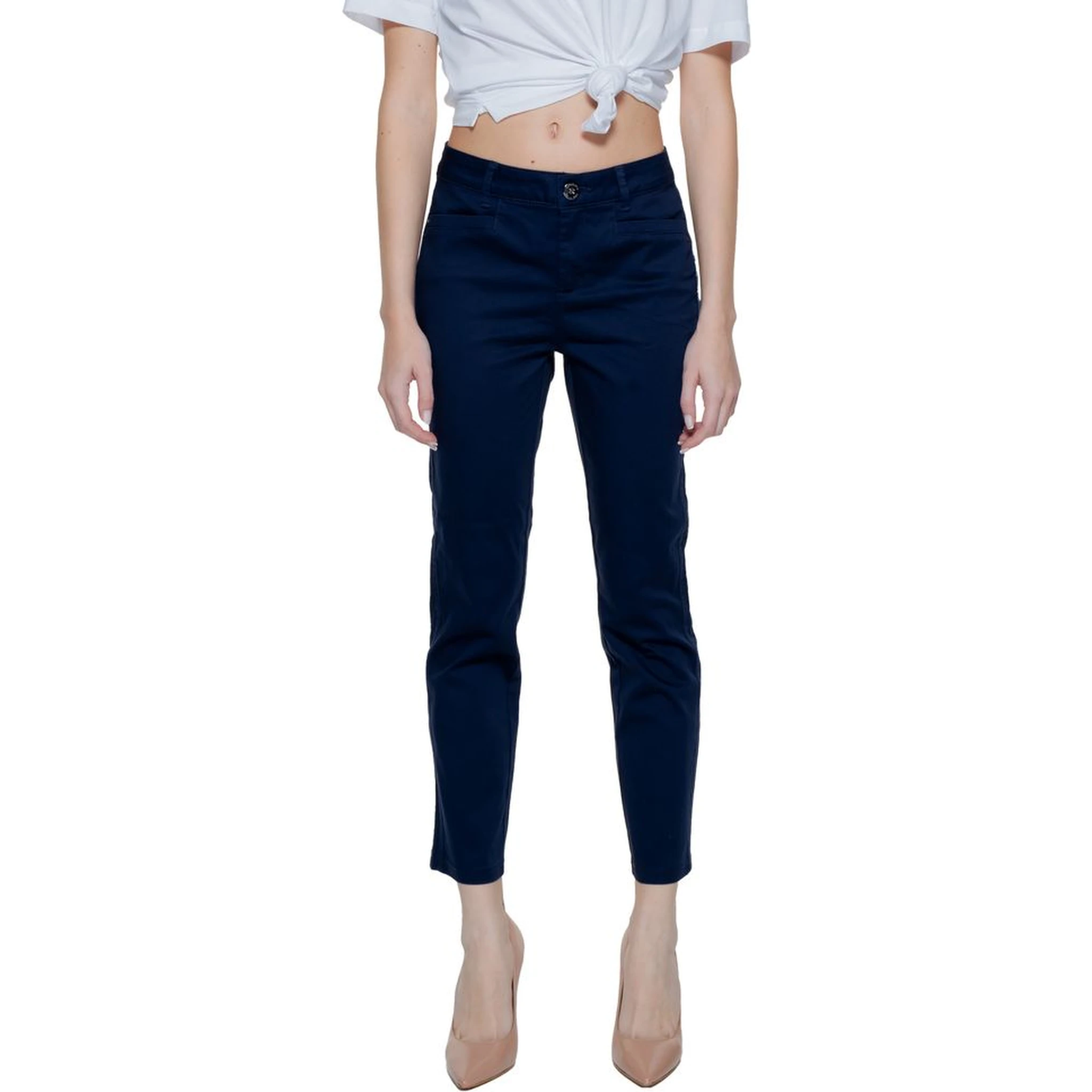 Blue Cotton Pant