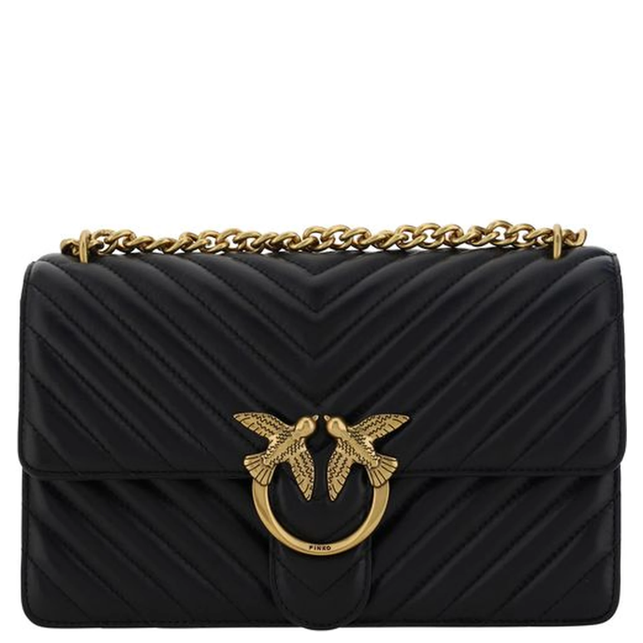 Black Calf Leather Bos Taurus Shoulder Bag