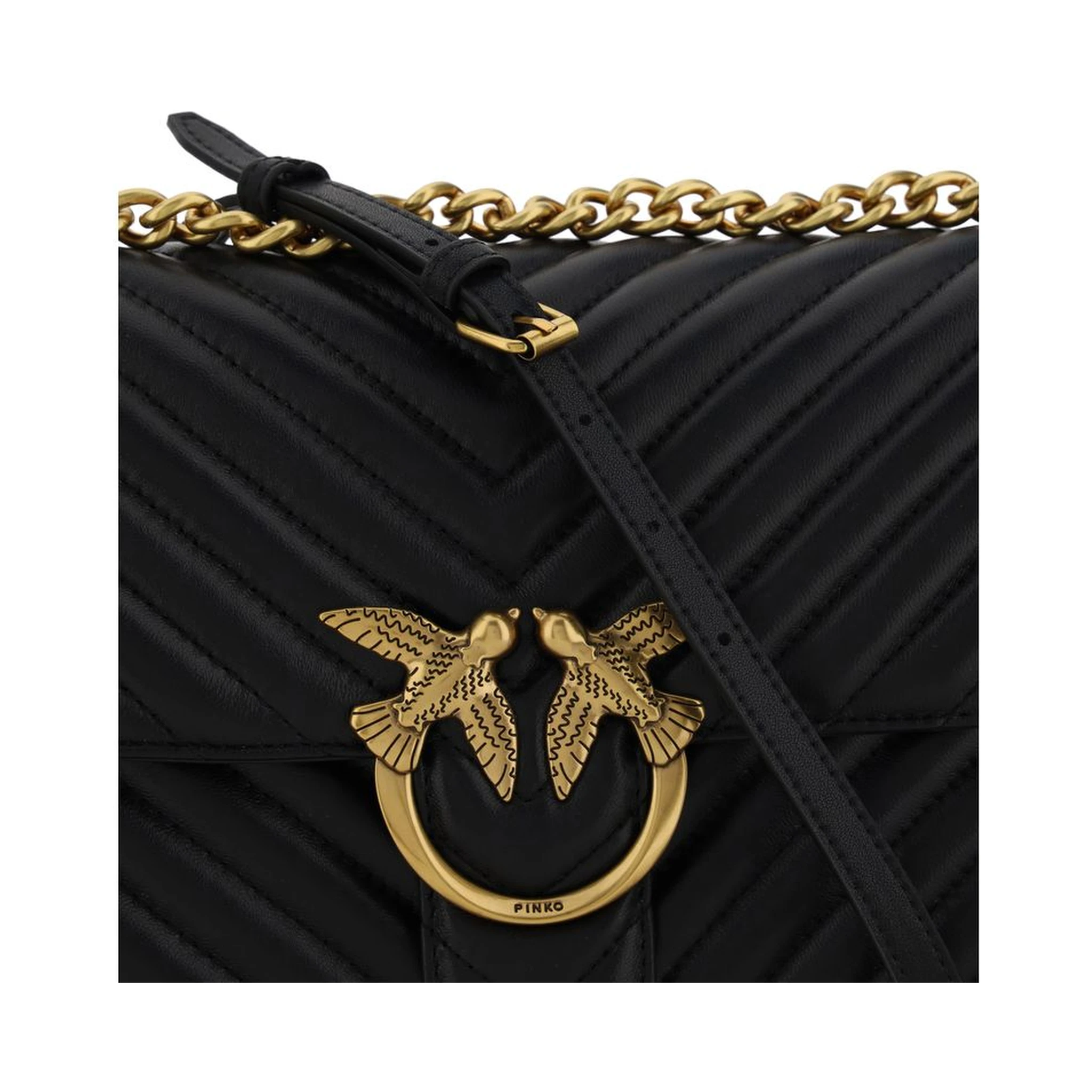 Black Calf Leather Bos Taurus Shoulder Bag