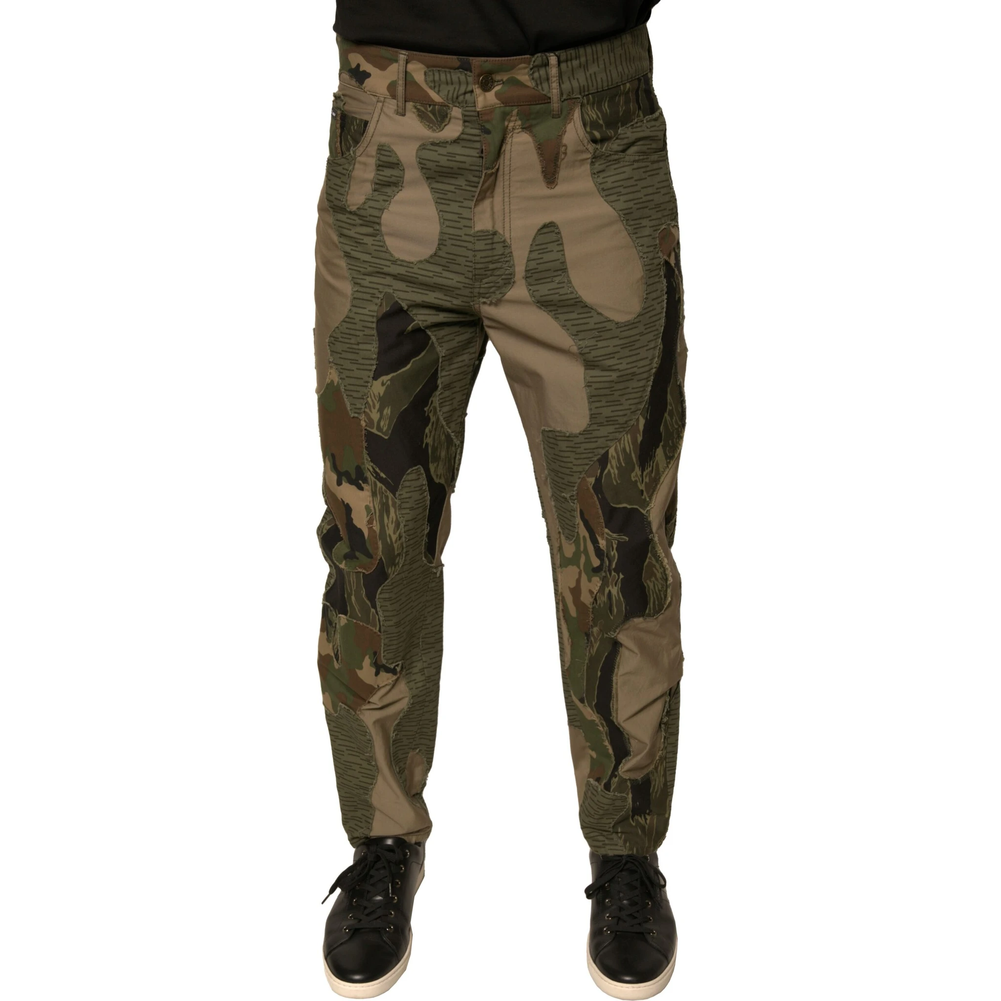 Multicolor Camouflage Cotton Pants