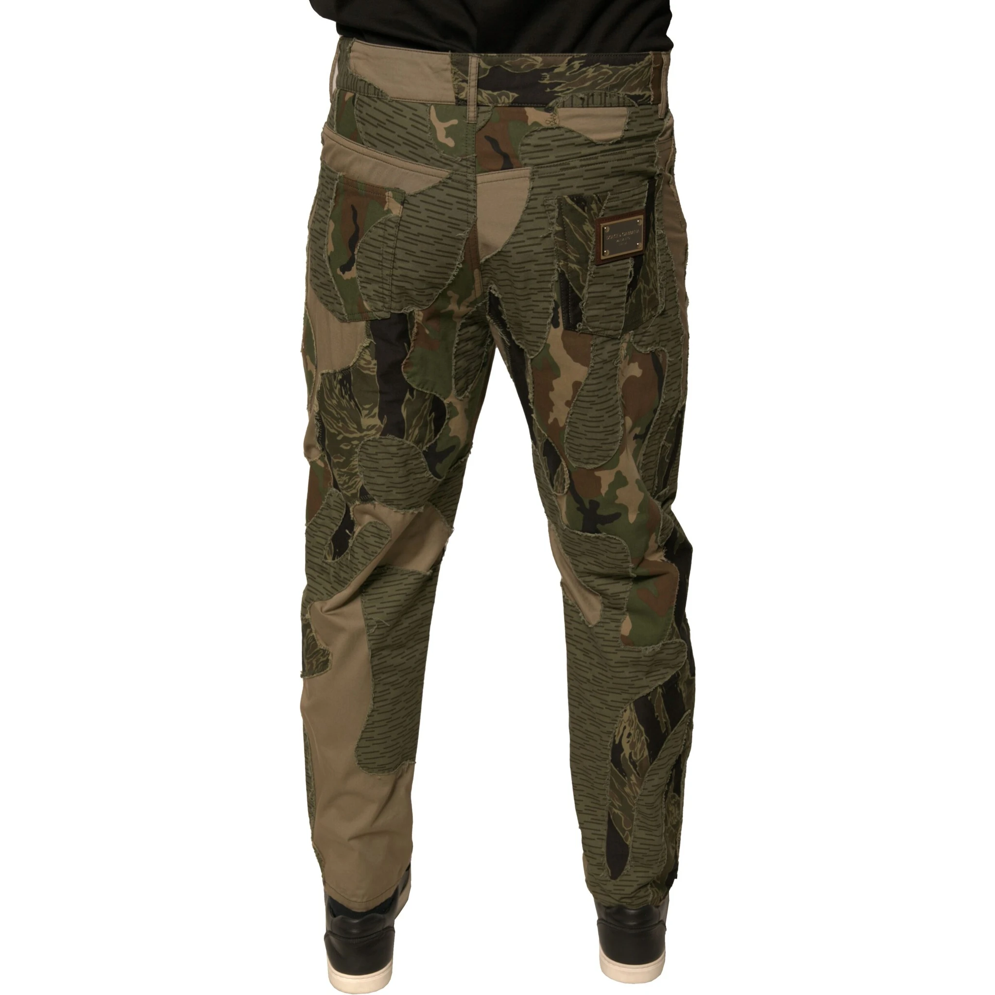 Multicolor Camouflage Cotton Pants