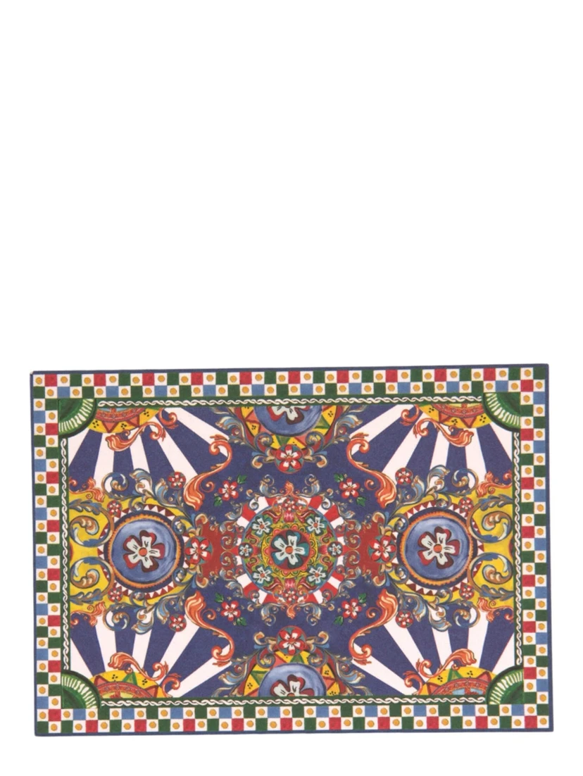 Multicolor Carretto Siciliano Envelope Post Card Holder