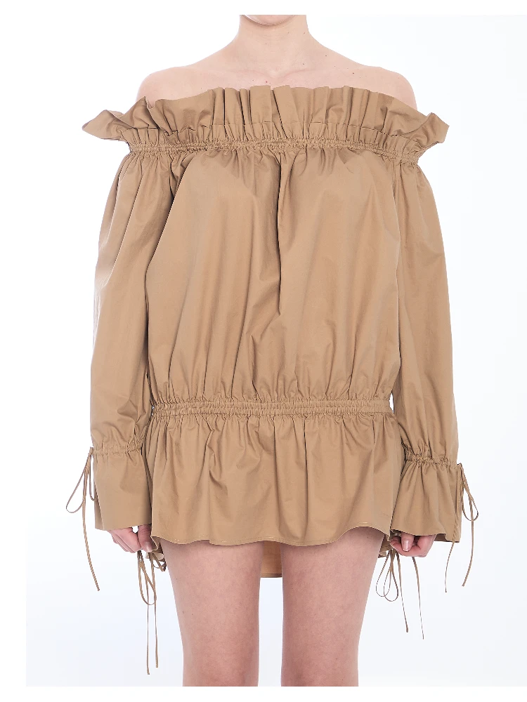 Ruched mini dress