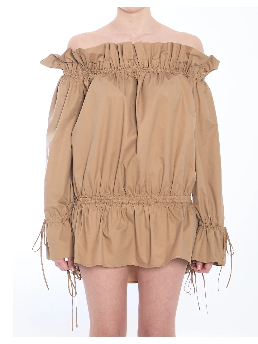 Ruched mini dress