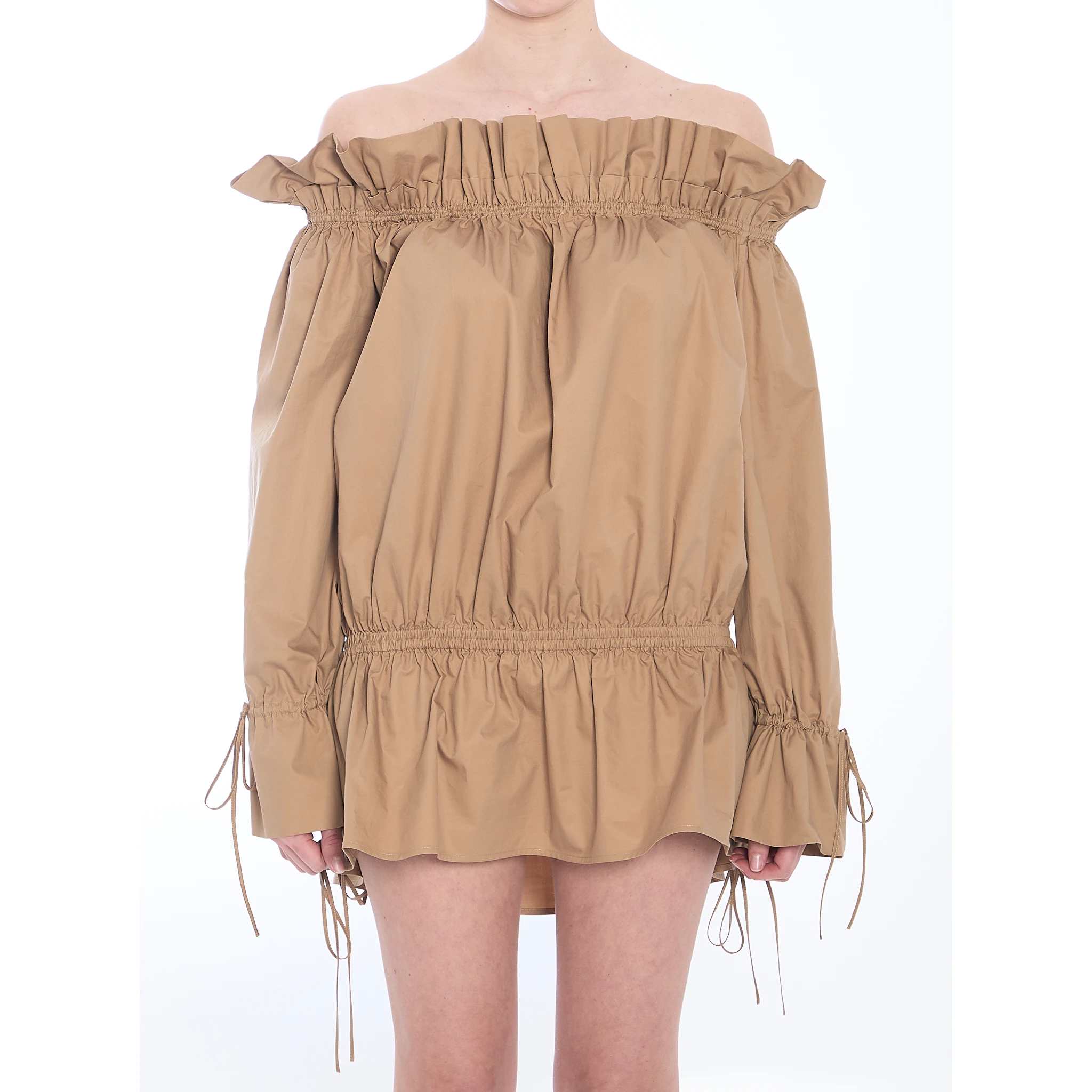 Ruched mini dress