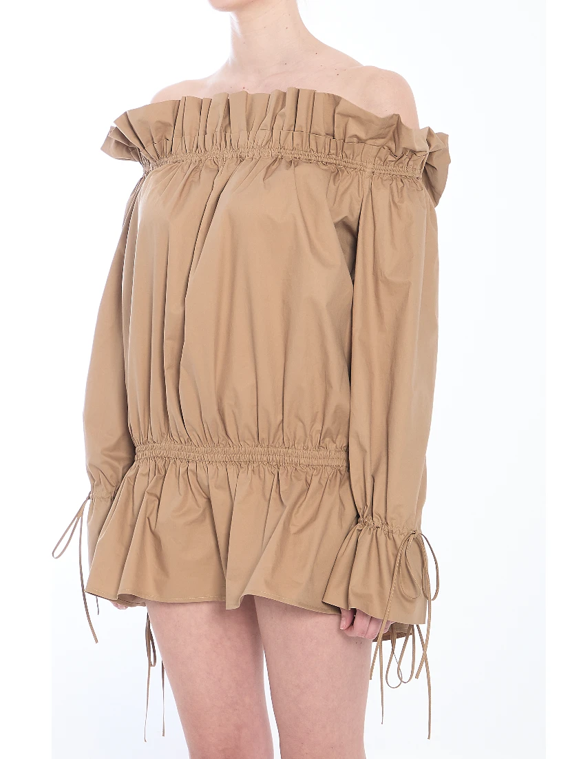 Ruched mini dress