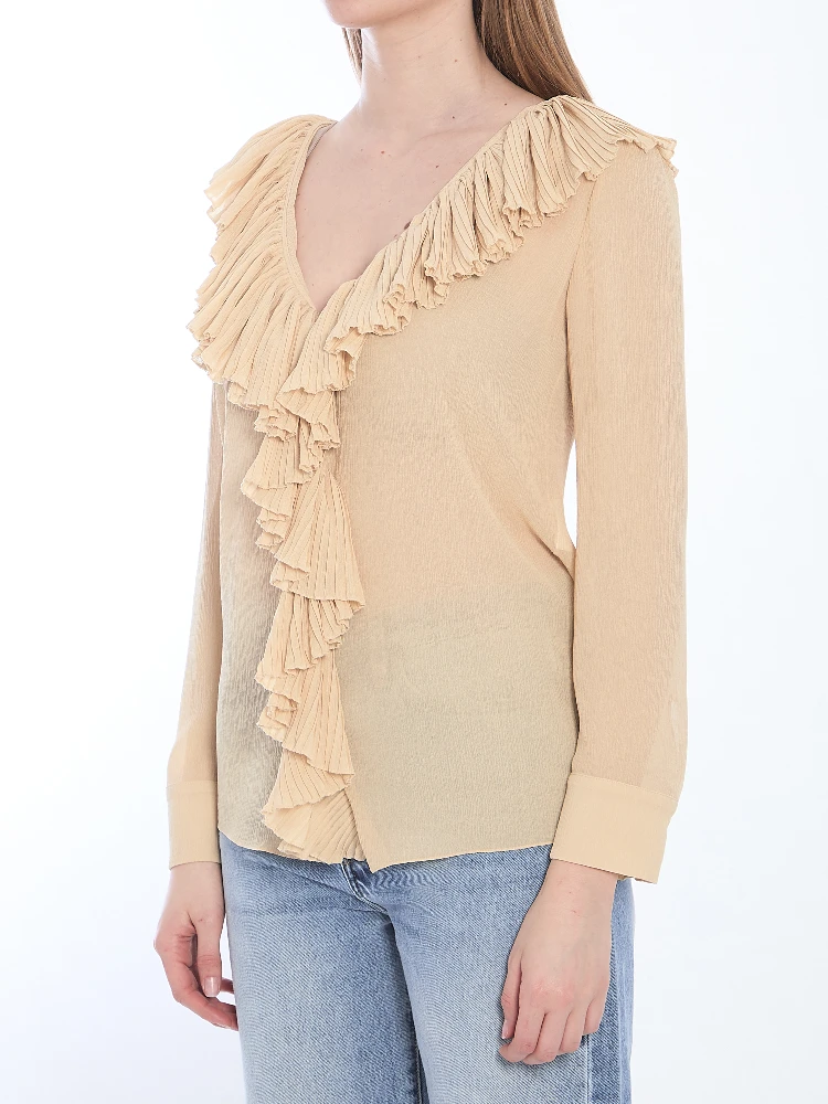 Ruffled blouse alternative