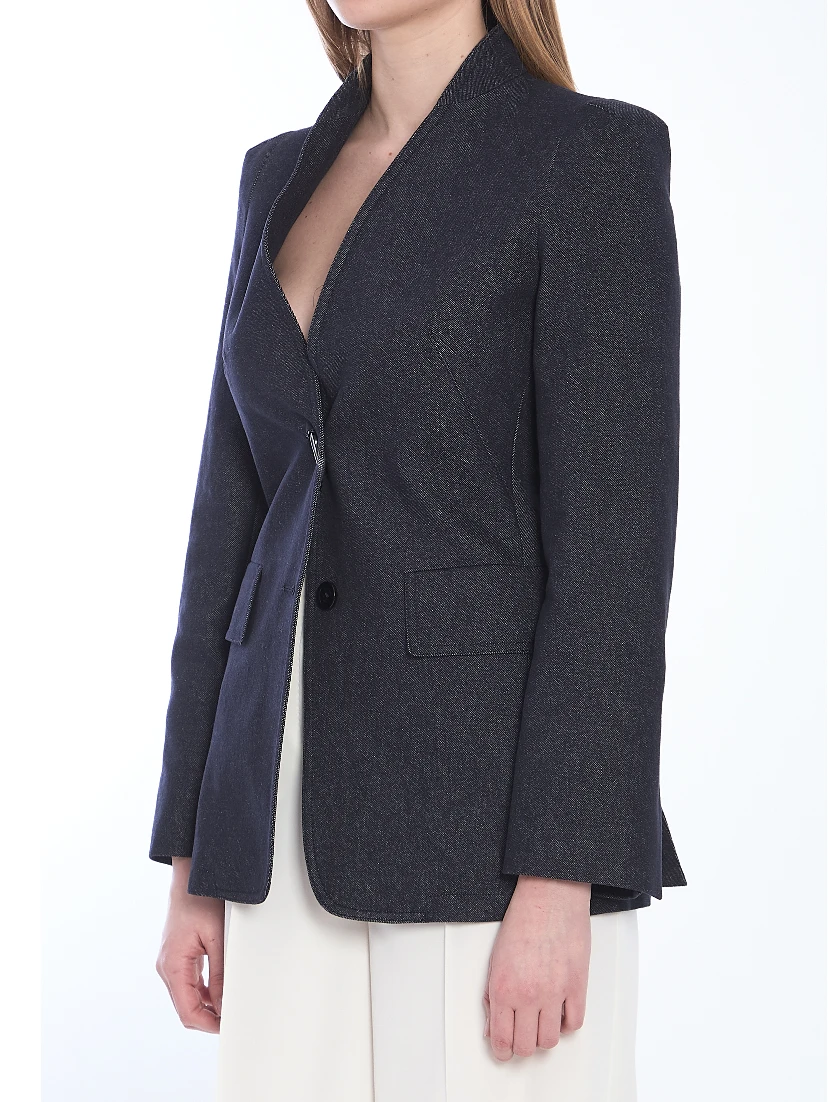 Slim-fit single-breasted blazer
