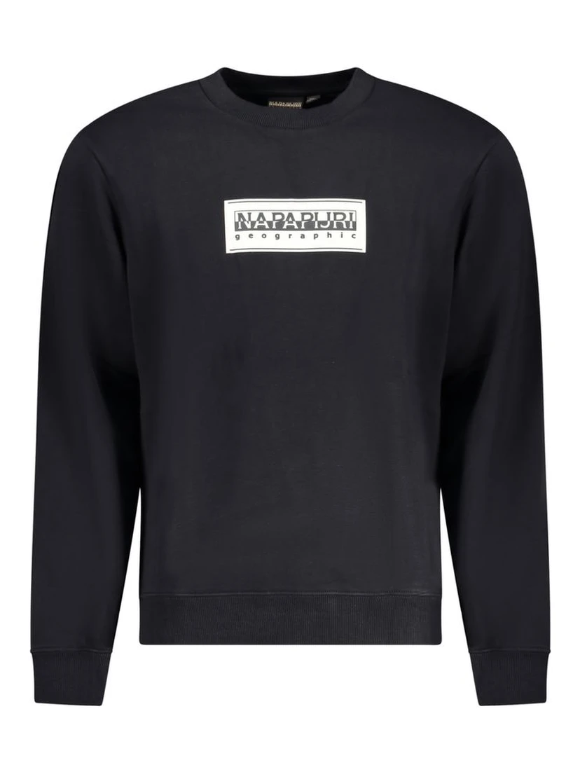 Black Cotton Sweatshirt