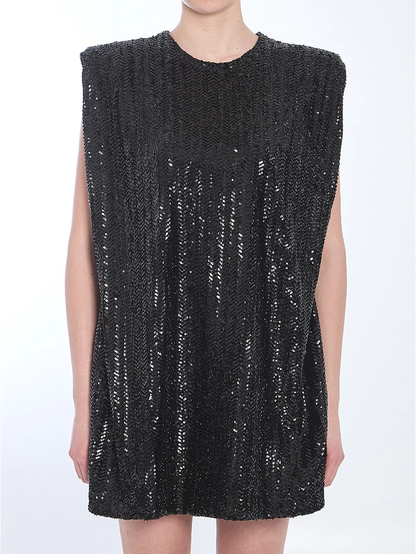 Sequined mini dress