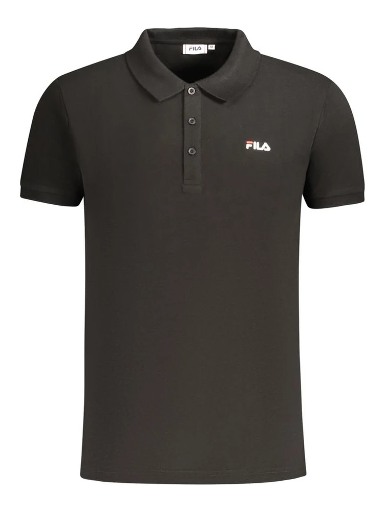 Black Cotton Polo Shirt