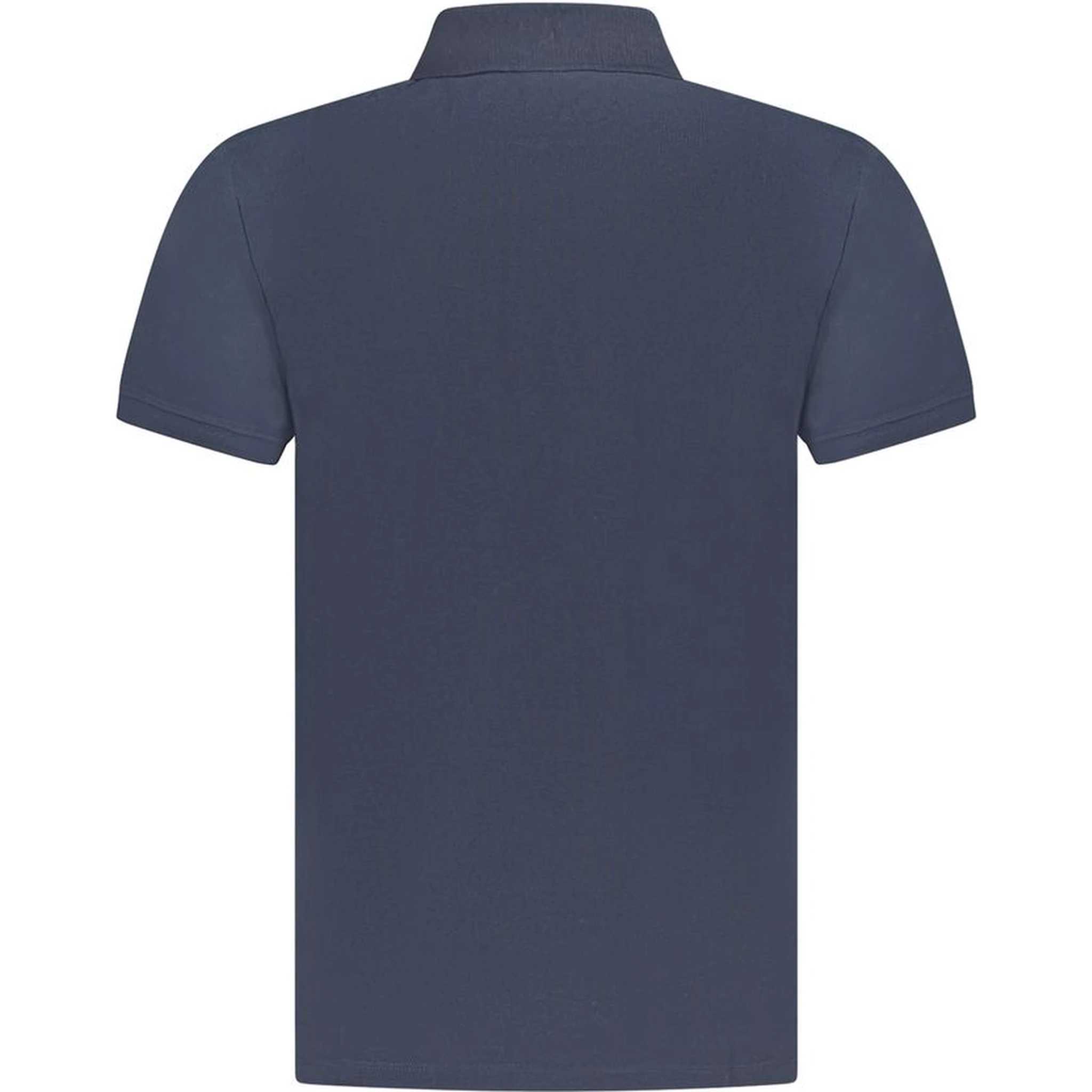Blue Cotton Polo Shirt