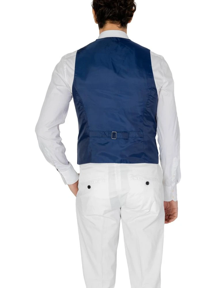 Blue Polyester Waistcoat alternative