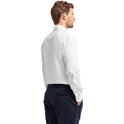 White Cotton Dress Shirt