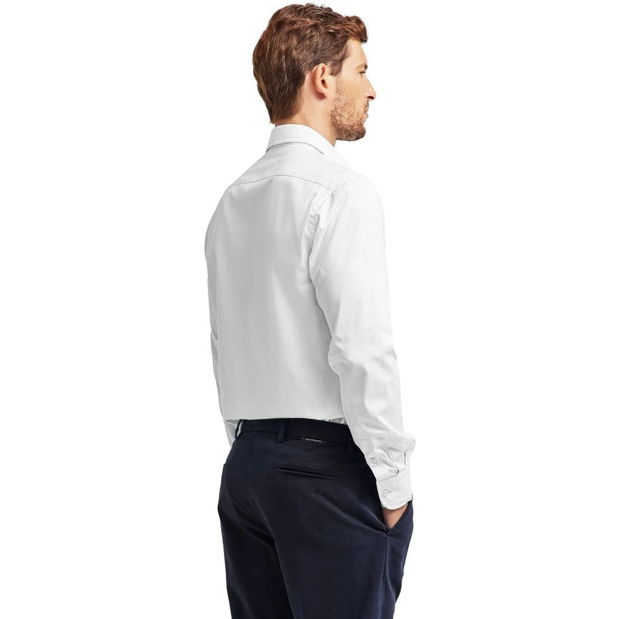 White Cotton Dress Shirt