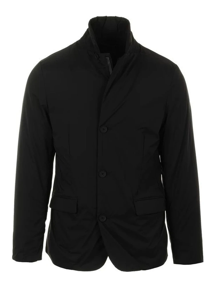 Black Polyester Coat