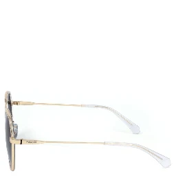 Gold Stainless Steel Sunglasses