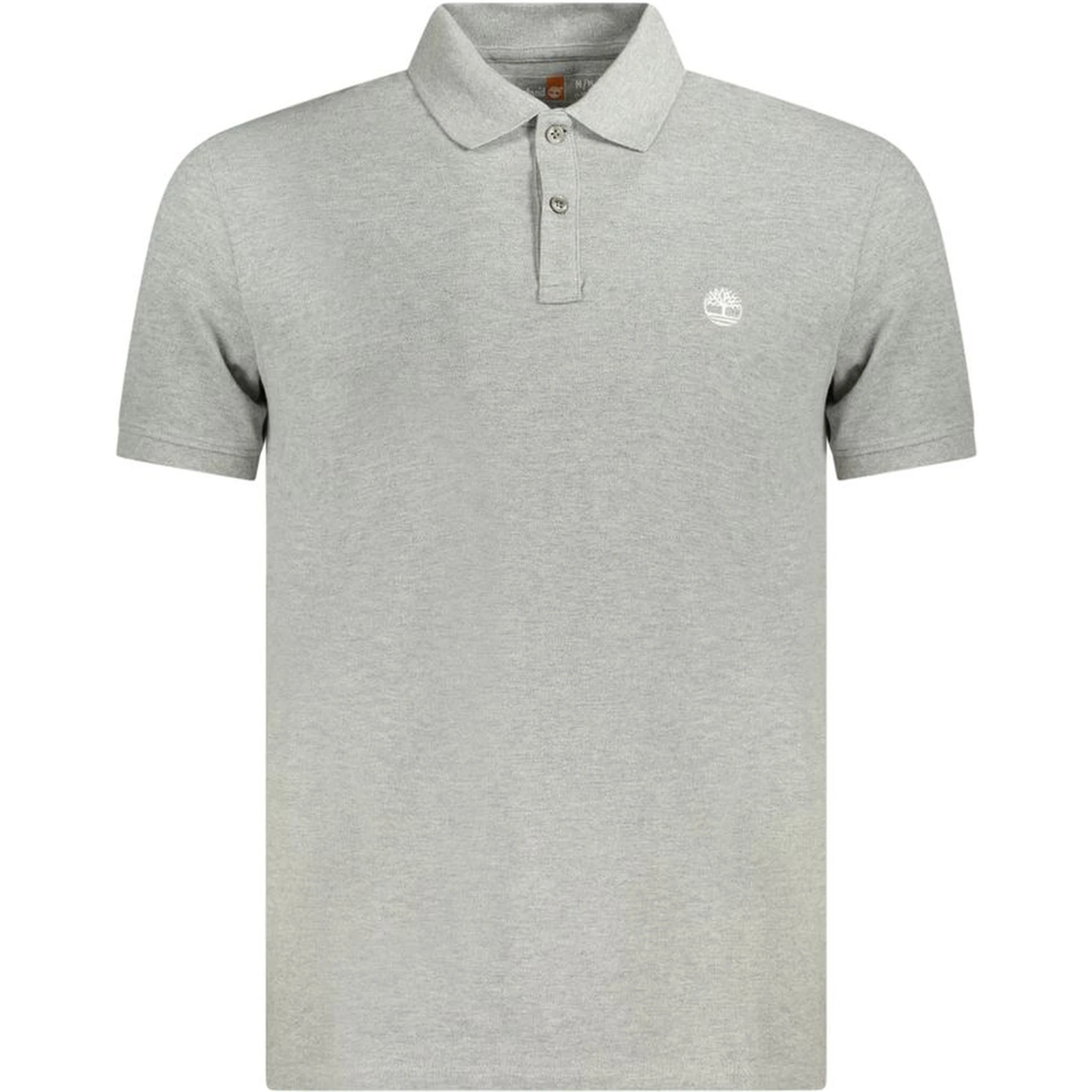 Gray Cotton Polo Shirt
