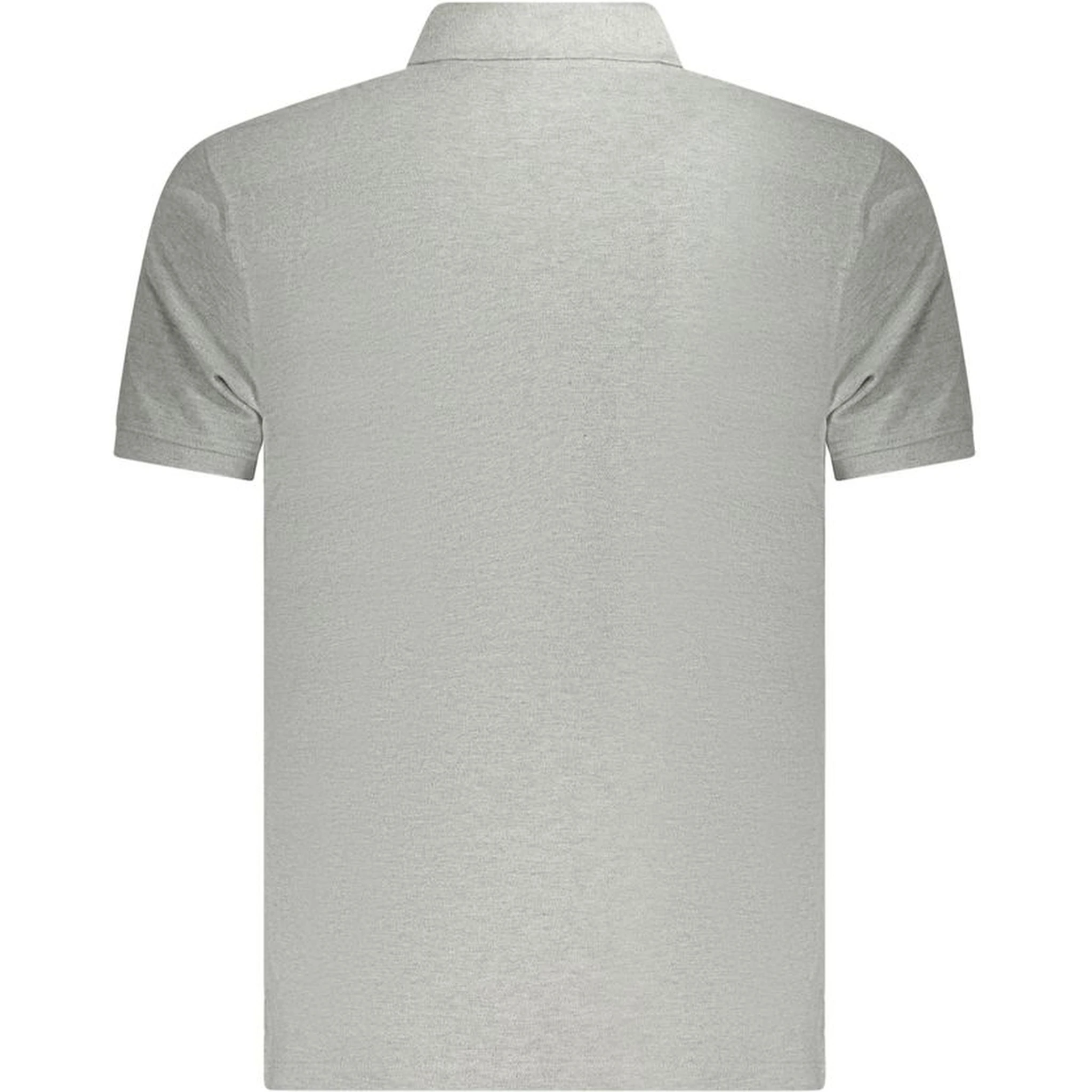 Gray Cotton Polo Shirt