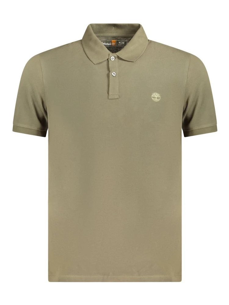 Green Cotton Polo Shirt