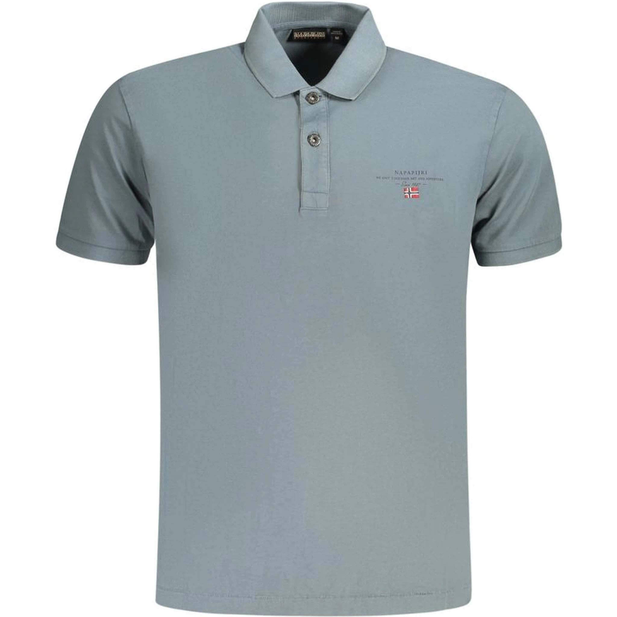Gray Cotton Polo Shirt