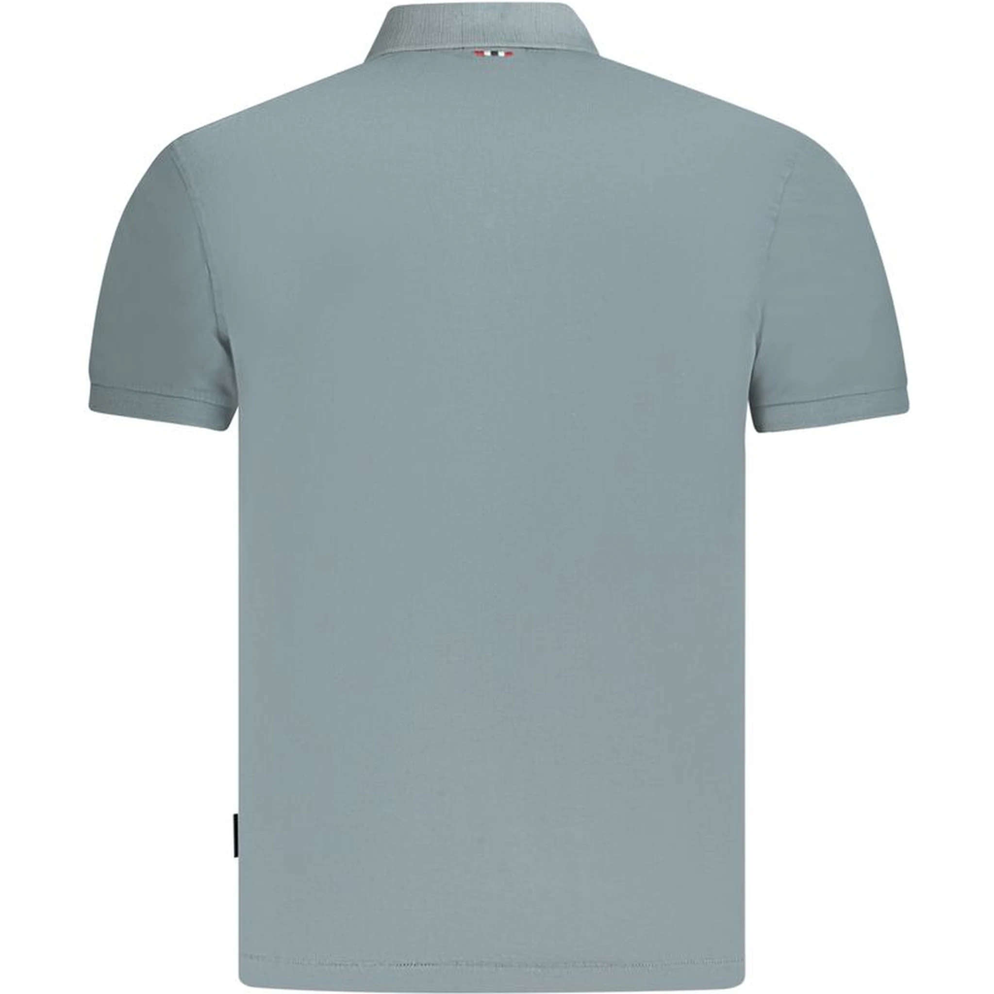 Gray Cotton Polo Shirt