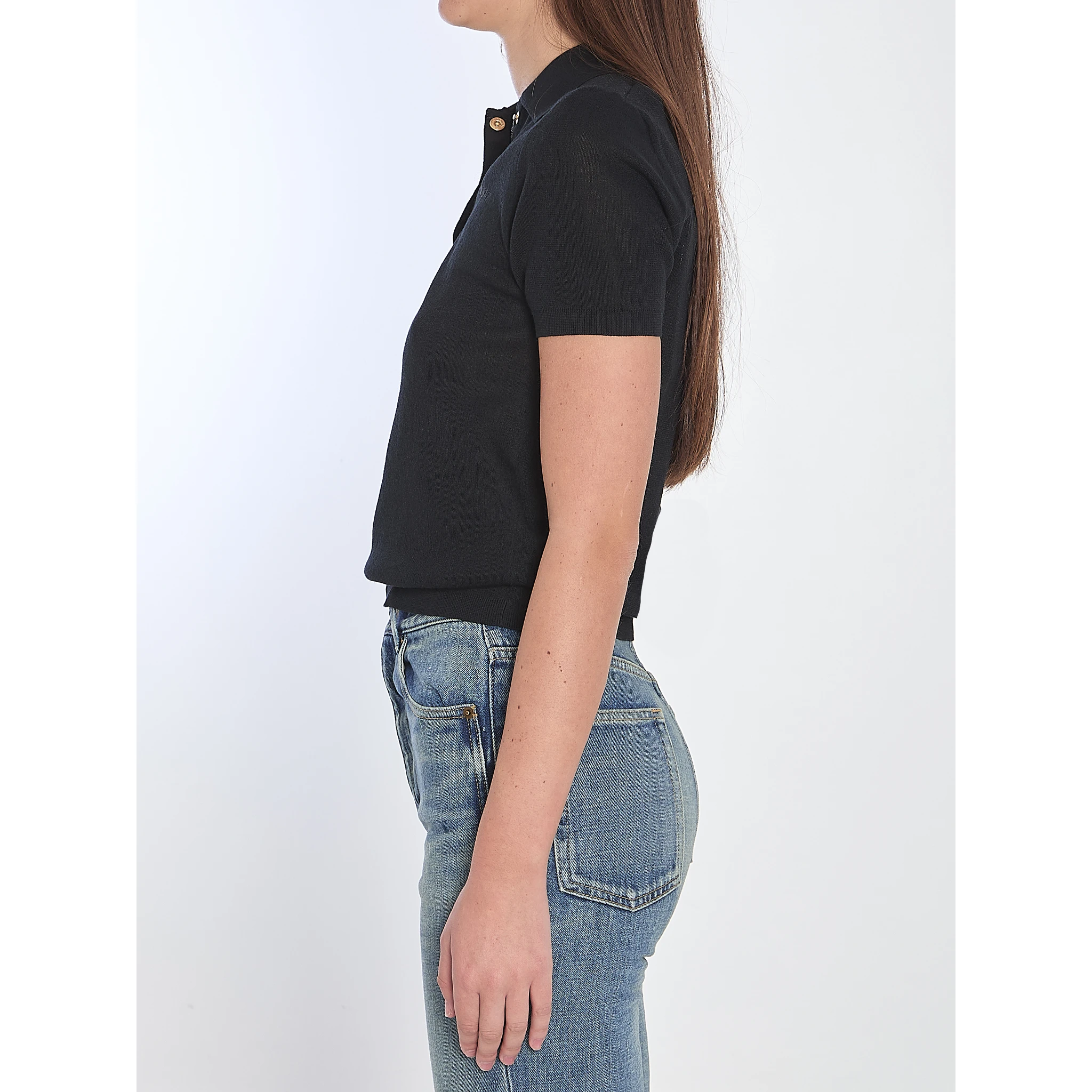 Polo shirt with embroidered logo