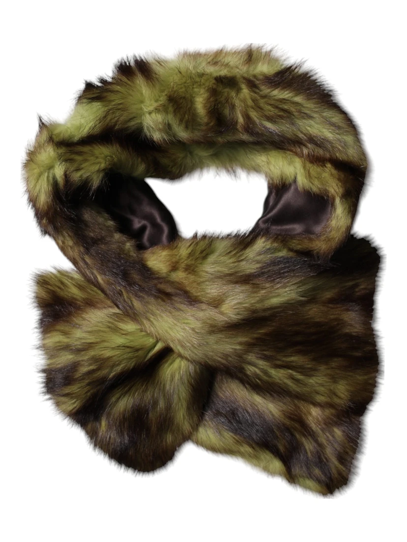 Multicolor Fur Shawl Neck Wrap Cover Collar Scarf