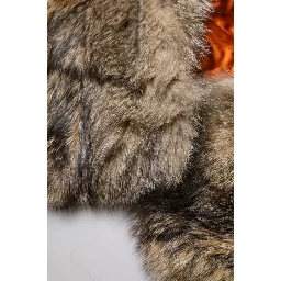 Brown Fur Shoulder Collar Neck Wrap Scarf