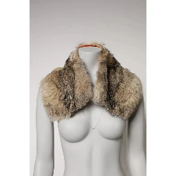 Brown Fur Shoulder Collar Neck Wrap Scarf
