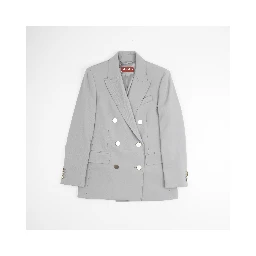 Edicola Blazer In Wool Crepe Satin