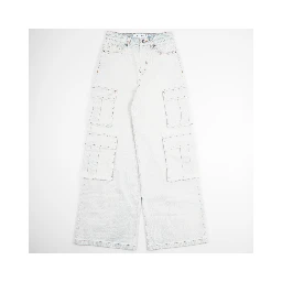 Cargo wide-leg jeans