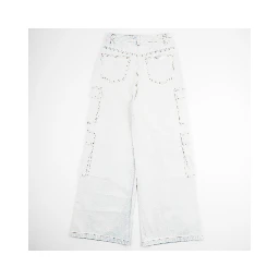 Cargo wide-leg jeans