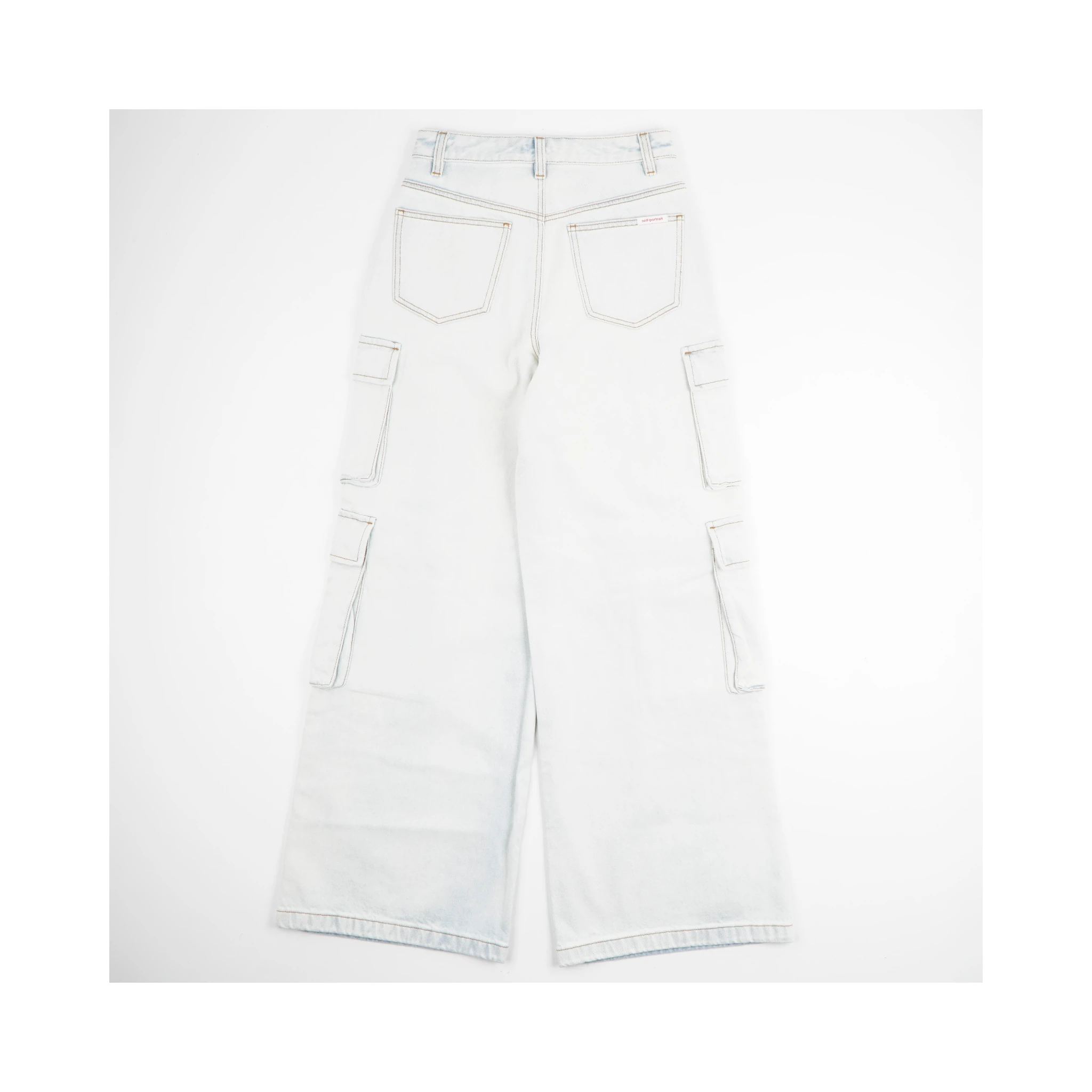 Cargo wide-leg jeans