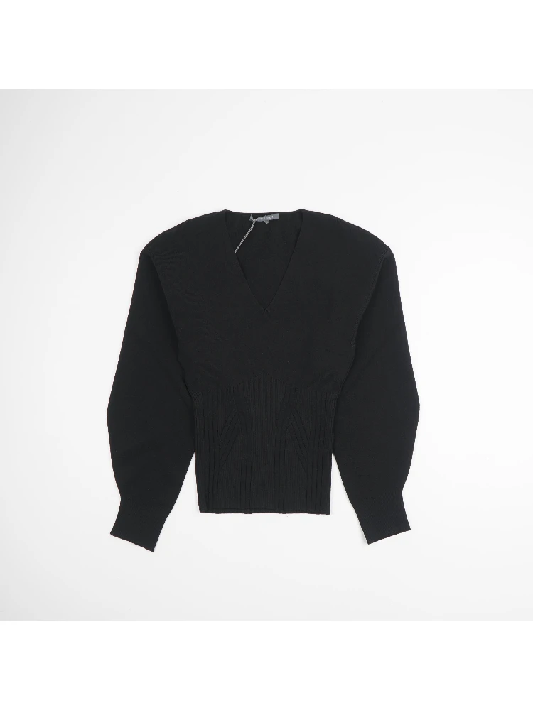 Viscose Stretch V Neck Sweater