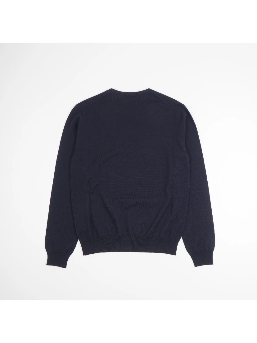Navy Blue Crew Neck Sweater