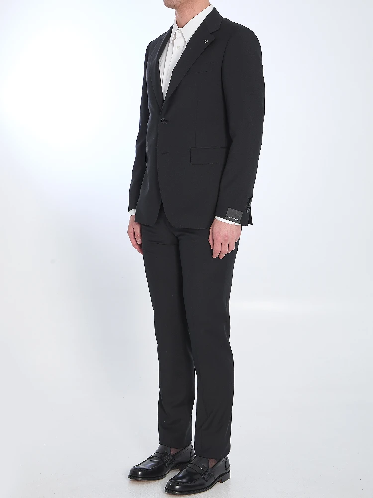 Virgin wool two-piece suit alternative