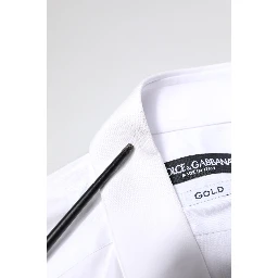 White GOLD Cotton Long Sleeves Men Dress Shirt