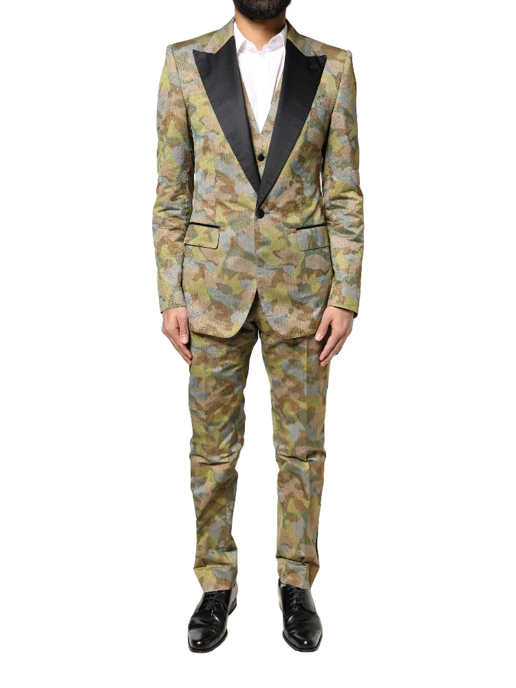 Multicolor Camouflage SICILIA 3 Piece Suit alternative