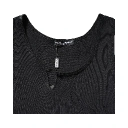 Black Cotton Rip Style Sleeveless Men Tank T-shirt