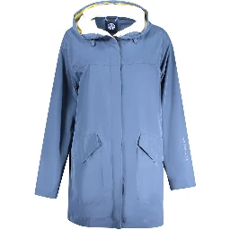 Blue Polyester Jackets & Coat