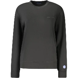 Black Polyester Sweatshirt