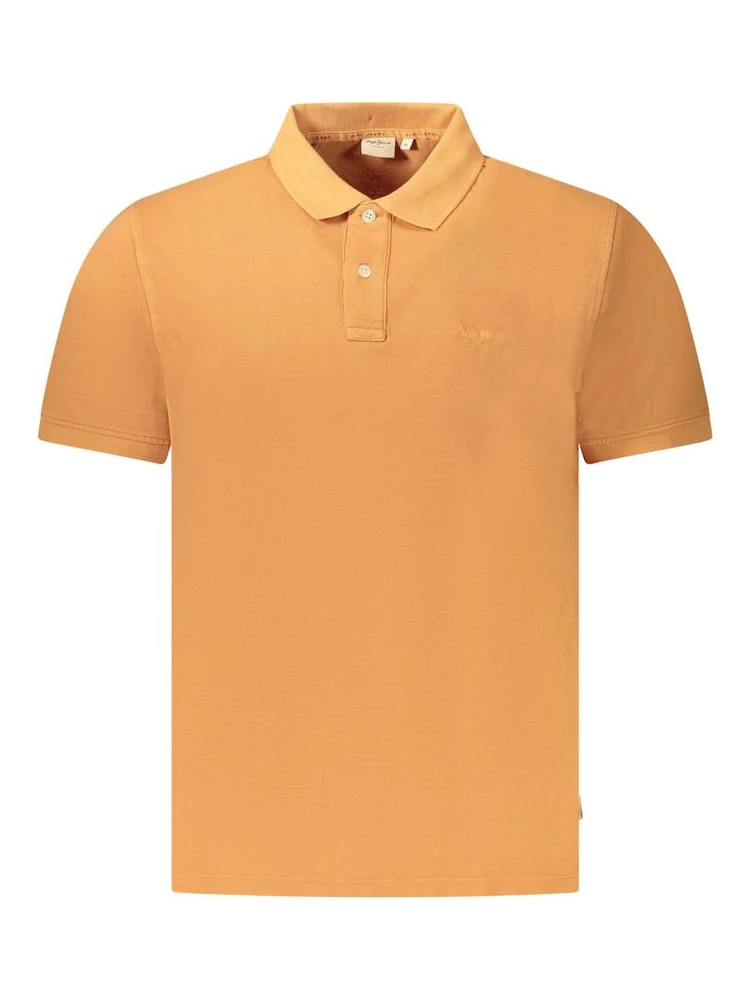 Orange Cotton Polo Shirt