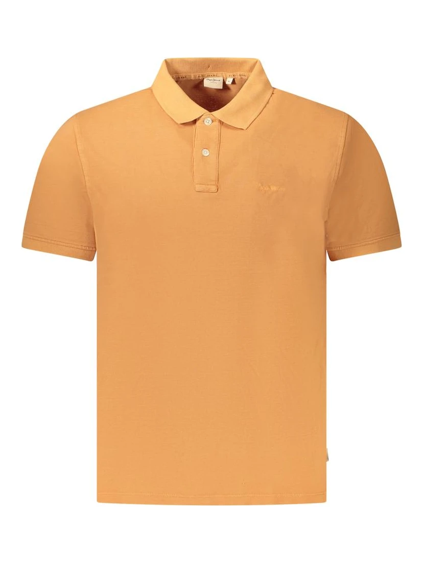 Orange Cotton Polo Shirt
