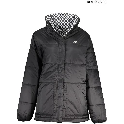 Black Nylon Jackets & Coat