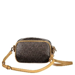 Brown polyethylene shoulder bag