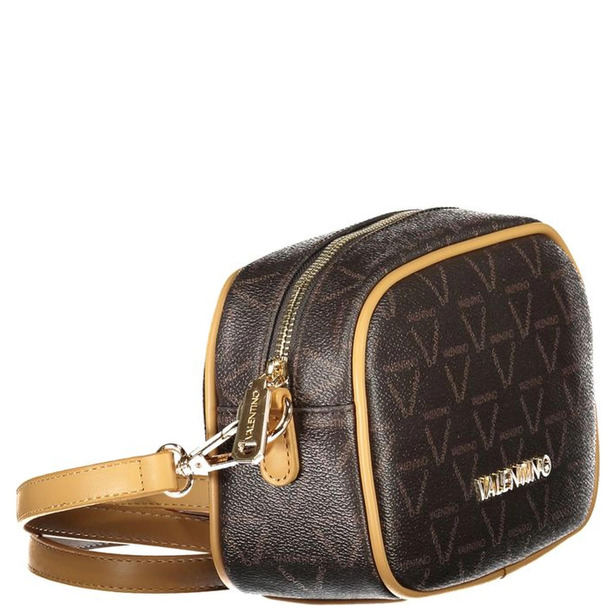 Brown polyethylene shoulder bag