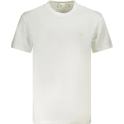 White Cotton Men's T-Shirt