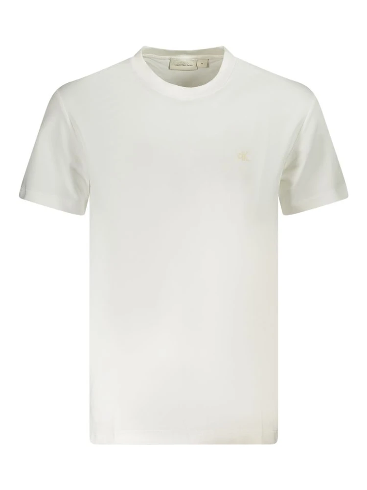 White Cotton Men's T-Shirt